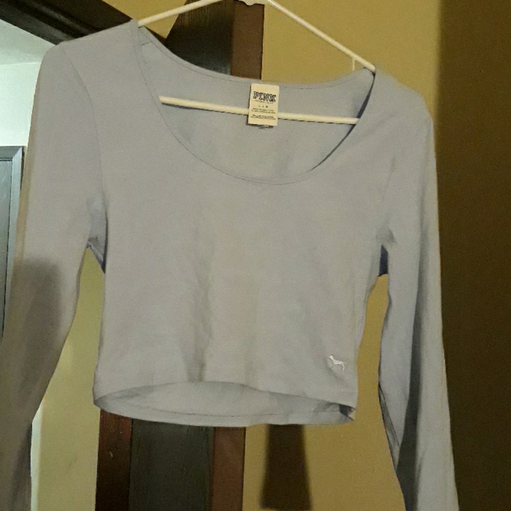 Sky blue crop top